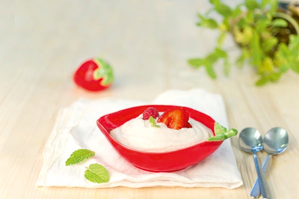 strawberry honey mousse